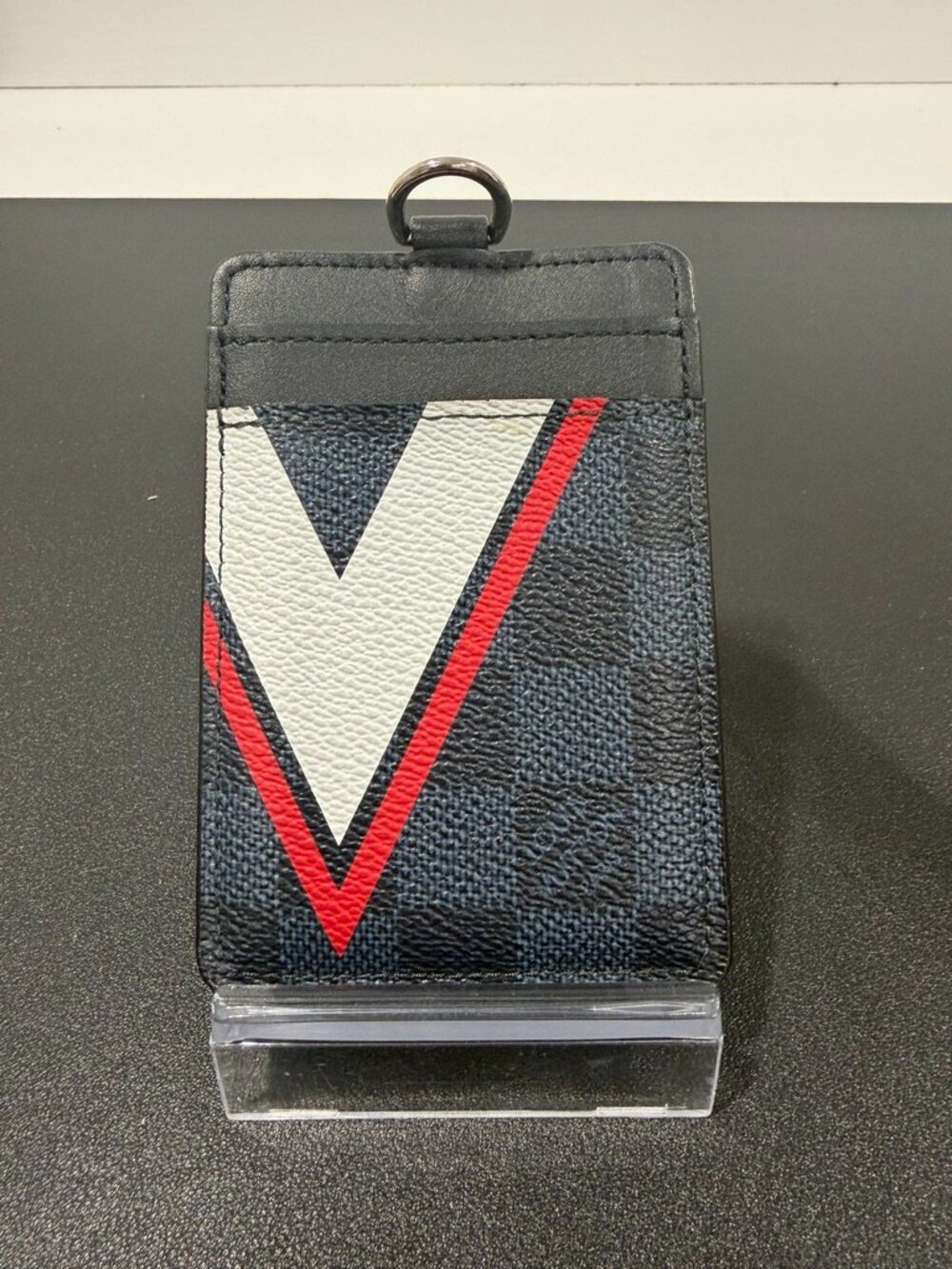 Louis Vuitton Damier Cobalt Latitude Americas Cup ID Card Holder (JB1456)